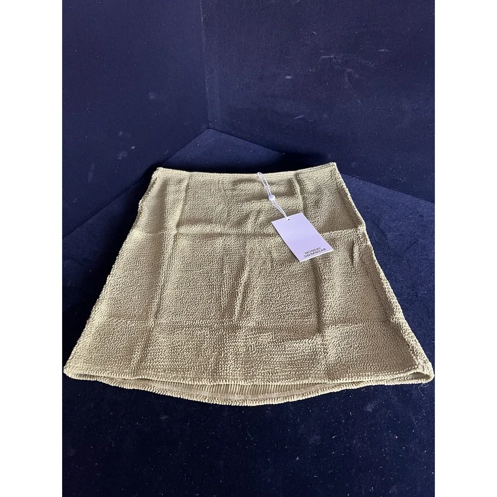 Monday Swimwear CAYMAN SKIRT - VIVID MOSS CRINKLE- Size P/S ….. b23